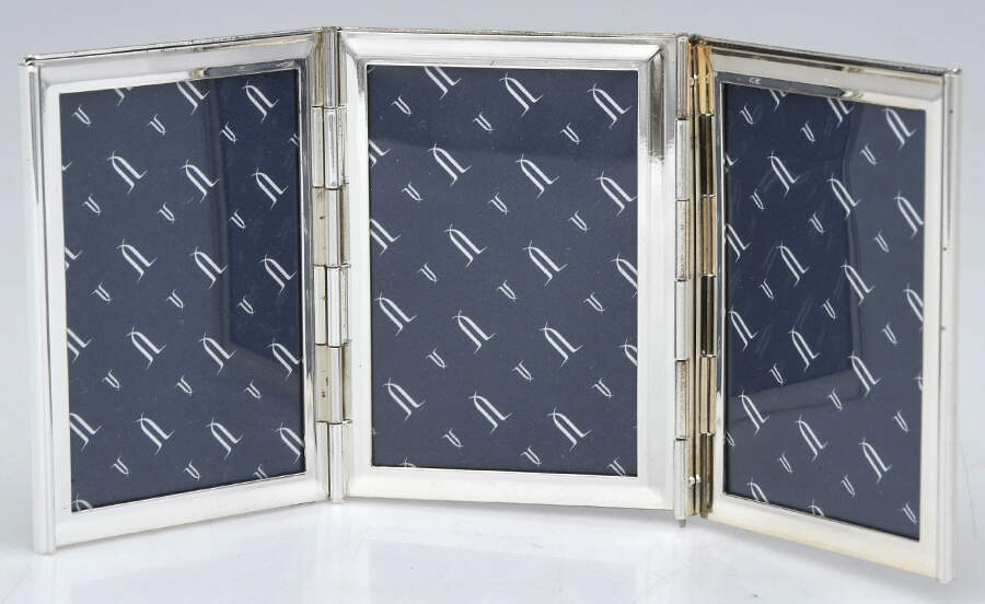 BY1 (Silverplate, Hollowwware) Triple Folding Frame by Bey-Berk-1