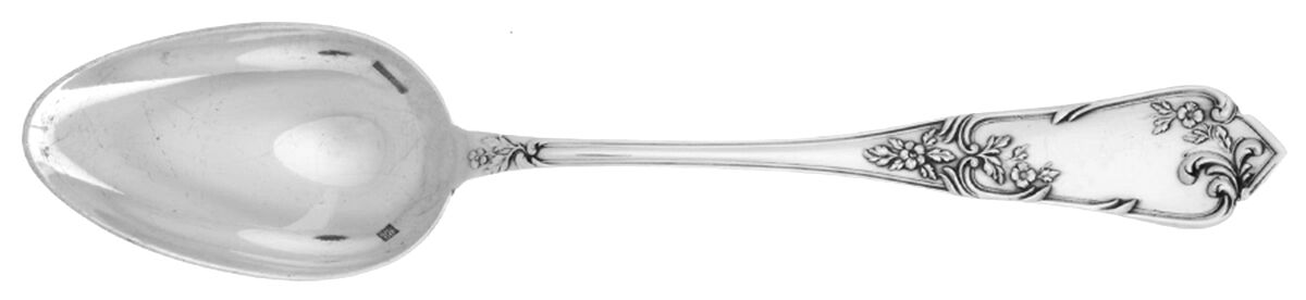 BOQ12 (Silverplate) Dessert/Oval Soup Spoon by Boulenger Adolphe-1