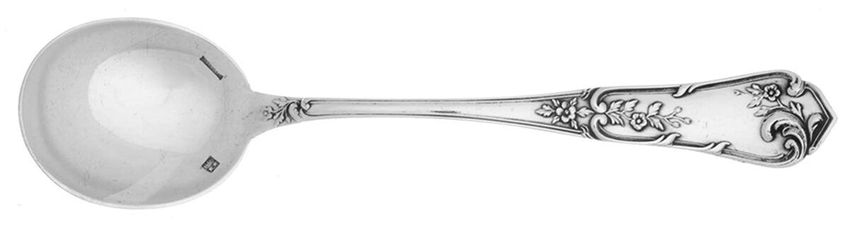 BOQ12 (Silverplate) Round Bowl Soup Spoon (Bouillon) by Boulenger Adolphe-1