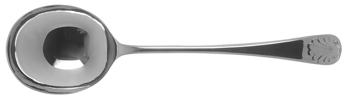 Old English Shell (Stainless) Round Bowl Soup Spoon (Gumbo) by Cooper Bros & Sons-1