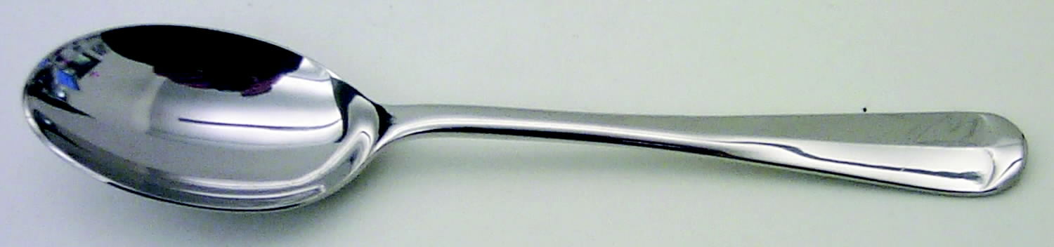 Queen Anne (Stainless, Glossy) Teaspoon by Cooper Bros & Sons-1