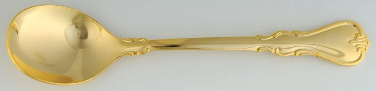 Gold Jessica (Gold Electroplate) Sugar Spoon by Cambridge Silver-1