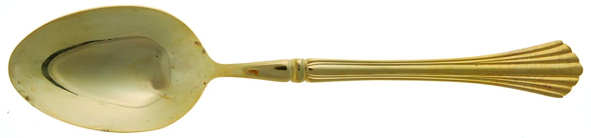 Gold Tracy (Gold Electroplate, China, Korea) Tablespoon (Serving Spoon) by Cambridge Silver-1