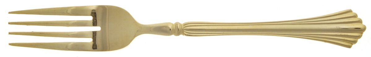 Gold Tracy (Gold Electroplate, China, Korea) Fork by Cambridge Silver-1