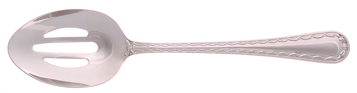 Dior Ribbon (Stainless, Glossy) Pierced Tablespoon (Serving Spoon) by Christian Dior-1