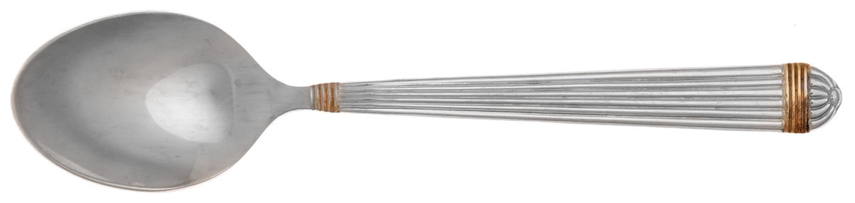 Gaudron (Stainless, Gold Accent) Demitasse Spoon by Christian Dior-1