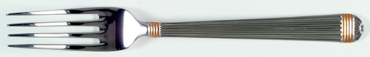 Gaudron (Stainless, Gold Accent) Individual Salad Fork by Christian Dior-1