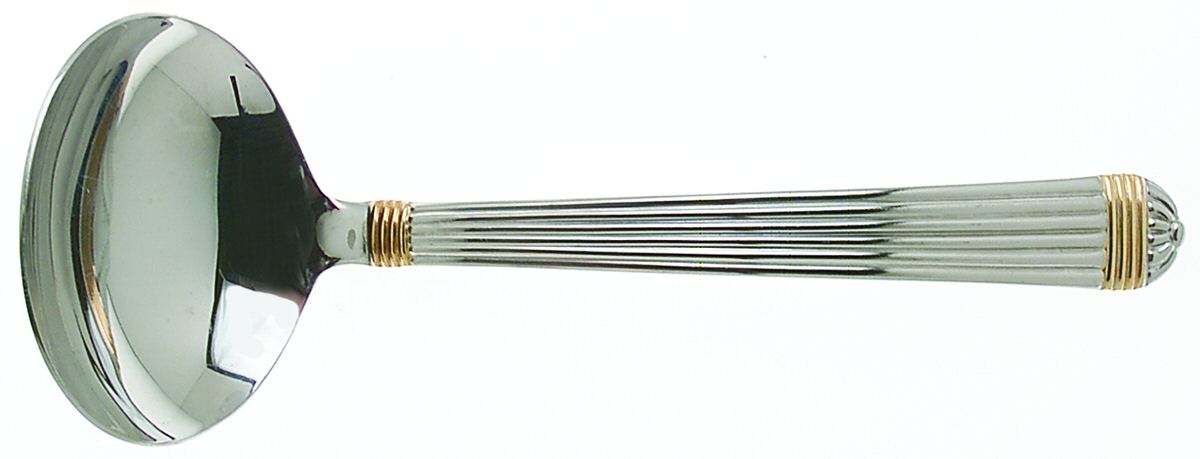 Gaudron (Stainless, Gold Accent) Solid Gravy Ladle by Christian Dior-1