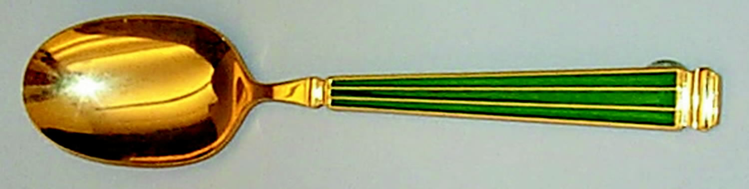 Regence-Malachite (Gold Electroplate) Teaspoon by Christian Dior-1