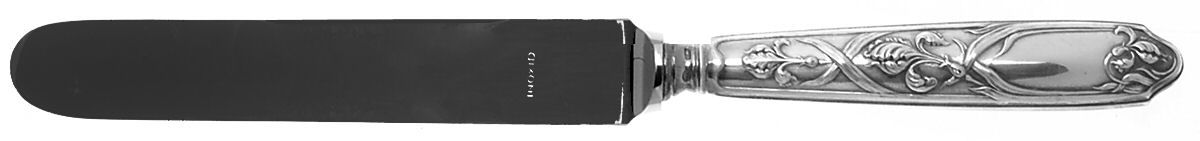 Orchidee (Silverplate) Blunt Hollow Knife with Bolster by Chambly-1
