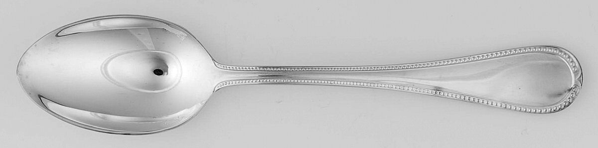 Perles (Silverplate) Place/Oval Soup Spoon by Chambly-1