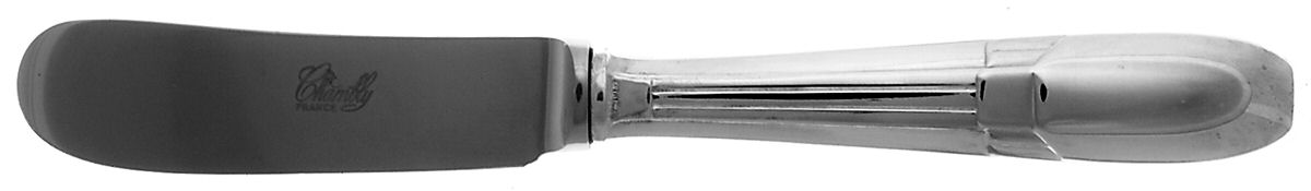 Raspail (Silverplate) Butter Spreader Hollow Hdl-Paddle/Stainless Blade by Chambly-1