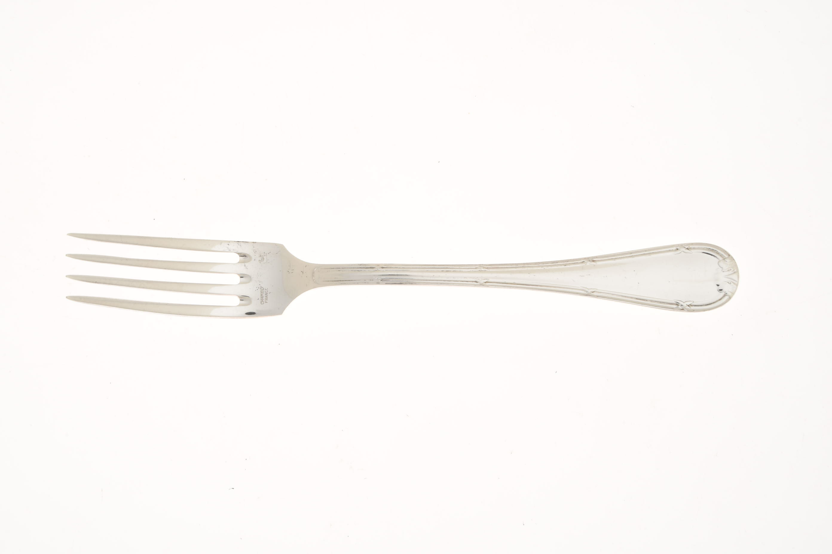 Rubans Croises (Silverplate) Fork by Chambly-1