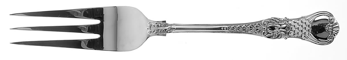 Coburg (Sterling) Large Solid Cold Meat Serving Fork by CJ Vander-1