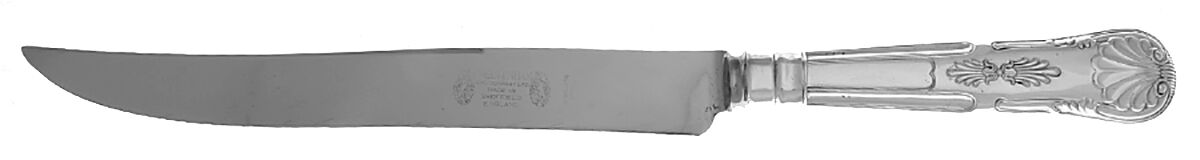 Kings (Silverplate) Large Stainless Blade Roast Carving Knife by Cheltenham & Co Ltd-1