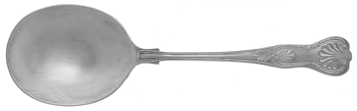 Kings (Silverplate) Solid Smooth Casserole Spoon by Cheltenham & Co Ltd-1
