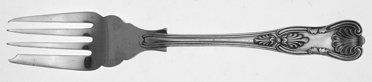 Kings (Silverplate) Individual Solid Fish Fork by Cheltenham & Co Ltd-1