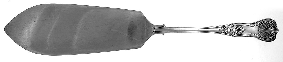Kings (Silverplate) Large Solid Fish Server by Cheltenham & Co Ltd-1