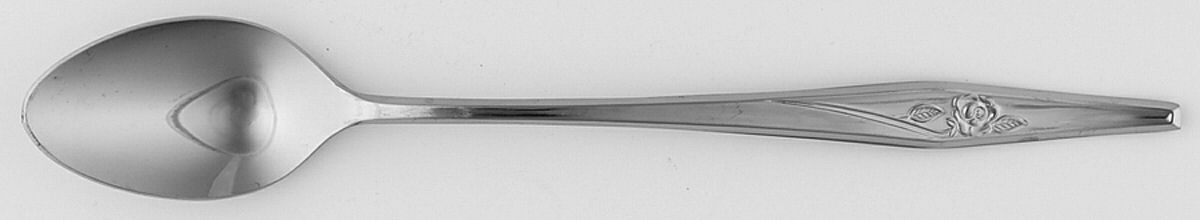 Spritely Rose (Stainless) Iced Tea Spoon by Creative Manor-1