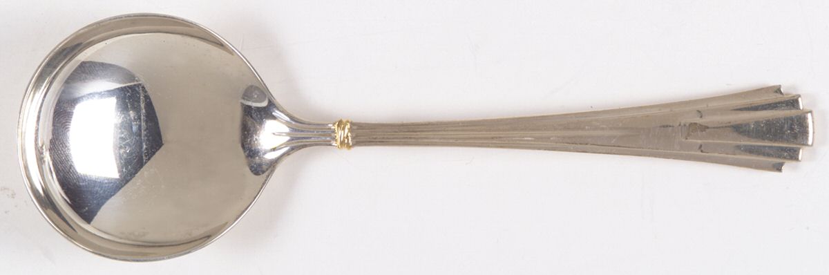 De Louis Cartier (Sterling) Round Bowl Soup Spoon (Cream Soup) by Cartier-1