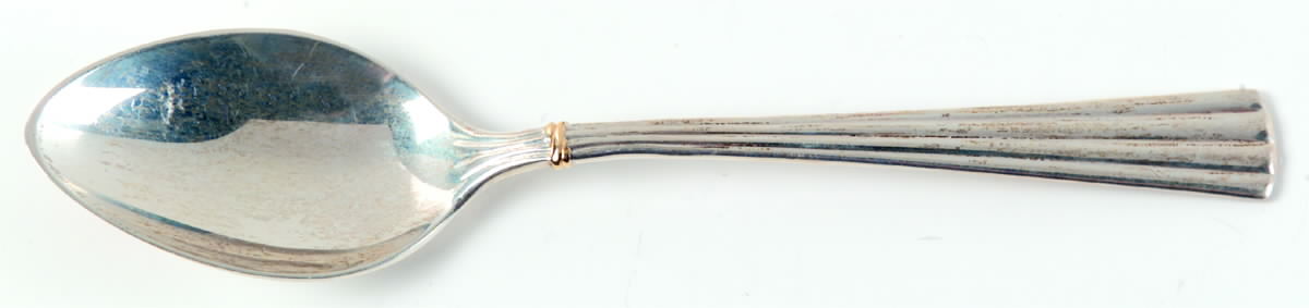 Des Must (Sterling, Gold Accent) Teaspoon by Cartier-1