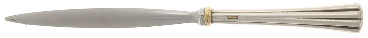Des Must (Sterling, Gold Accent) Letter Opener with Stainless Blade by Cartier-1