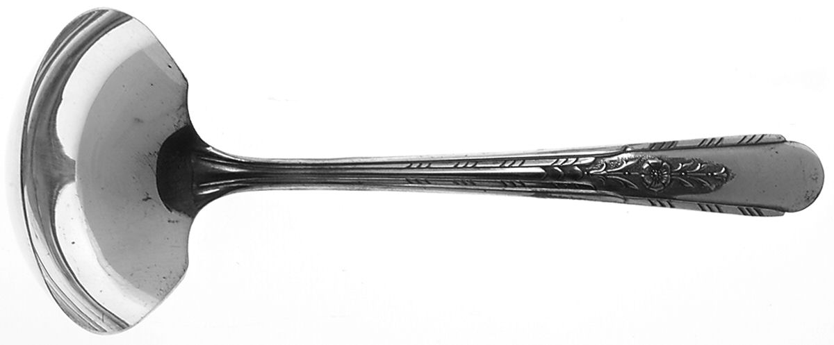 Crosby (Silverplate, 1935) Solid Gravy Ladle by Crosby Silver-1