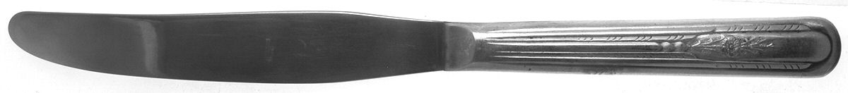 Crosby (Silverplate, 1935) Modern Solid Knife with Pinched Handle by Crosby Silver-1