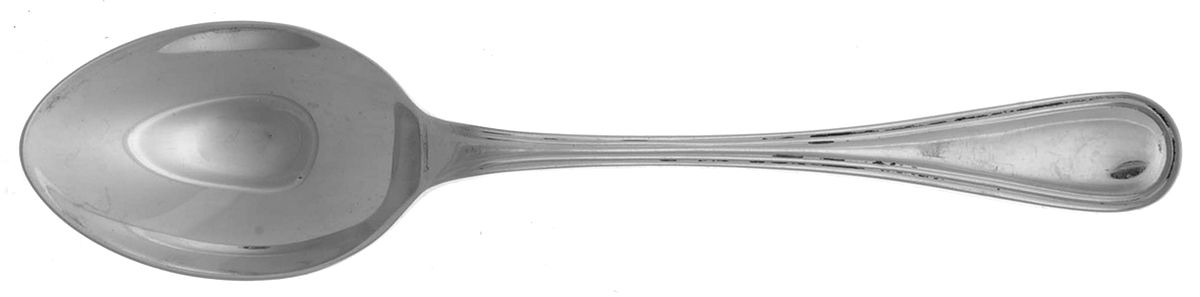 English Thread (Sterling) Teaspoon by R. Carrs (England)-1