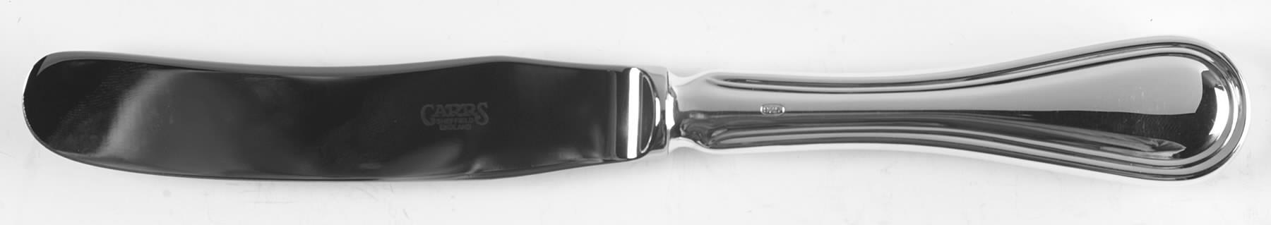 English Thread (Sterling) Hollow Handle Master Butter Knife by R. Carrs (England)-1