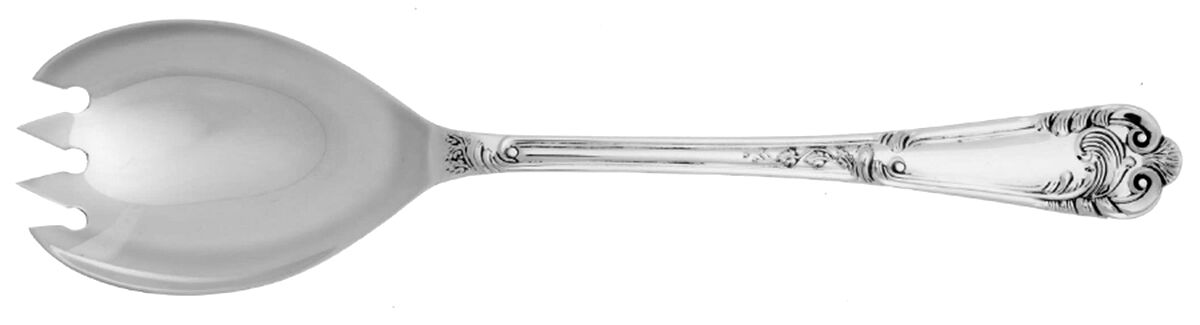 La Regence (Sterling) Solid Salad Serving Fork by R. Carrs (England)-1