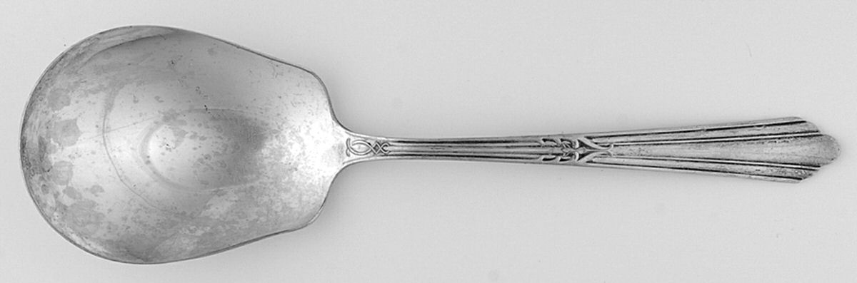 CSI1 (SILVERPLT) Solid Smooth Casserole Spoon by Caroline-1
