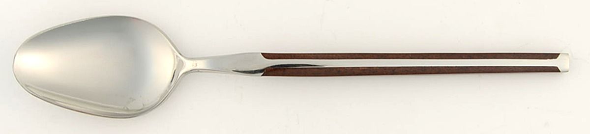 Soiree Ebony & Walnut (Stainless) Teaspoon by Cosmos Products Company-1