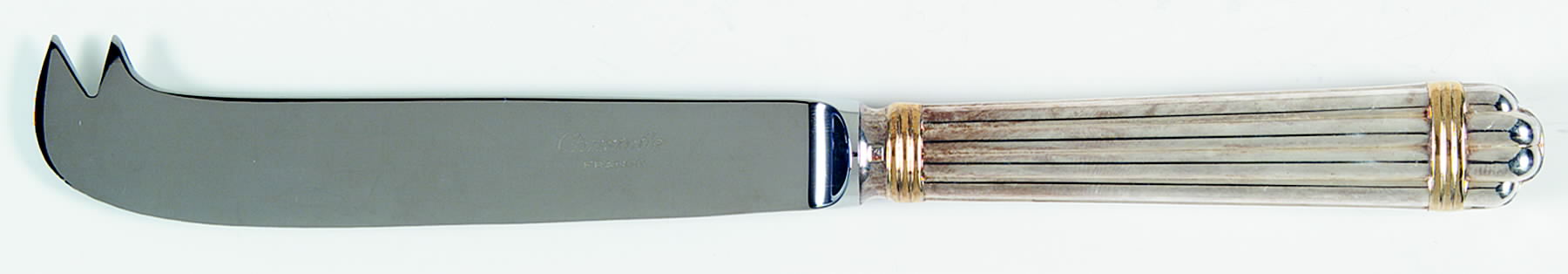 Aria Gold (Silverplate, Gold Accent) Solid Cheese Serving Pick by Christofle France-1