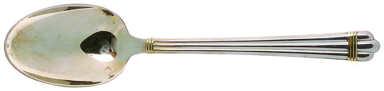 Aria Gold (Silverplate, Gold Accent) Teaspoon by Christofle France-1