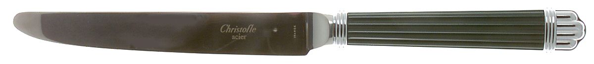 Aria-Green (Stainless) Knife-New French/Hollow by Christofle France-1