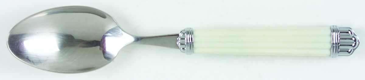 Aria-Ivory (Stainless) Dessert/Oval Soup Spoon by Christofle France-1