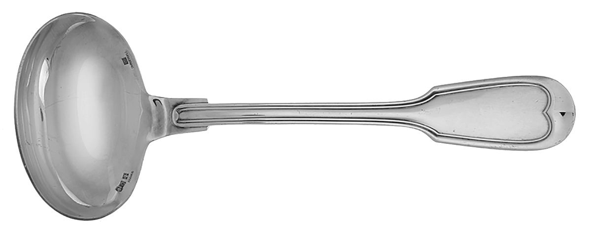 Chinon (Silverplate, 1862) Solid Fat & Lean Gravy Ladle by Christofle France-1