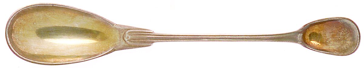 Chinon (Sterling, 1991) Egg Spoon, Double Sided by Christofle France-1