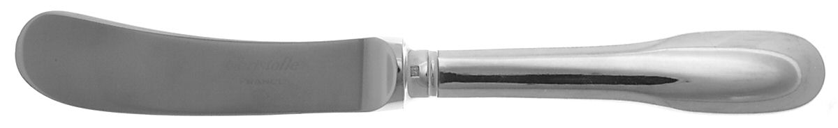 Cluny (Silverplate, 1963) Butter Spreader Hollow Hdl-Paddle/Stainless Blade by Christofle France-1