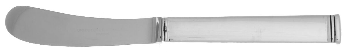 Commodore (Sterling) Butter Spreader Hollow Hdl-Paddle/Stainless Blade by Christofle France-1