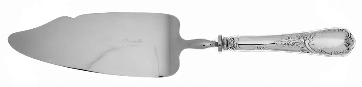 Marly (Silverplate, Satin Handle) Pie & Cake Server with Stainless Blade by Christofle France-1