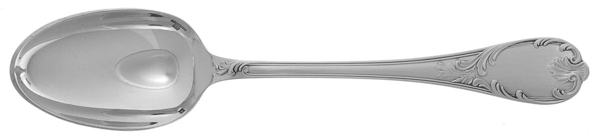 Marly (Silverplate, Satin Handle) European Place/Oval Soup Spoon by Christofle France-1