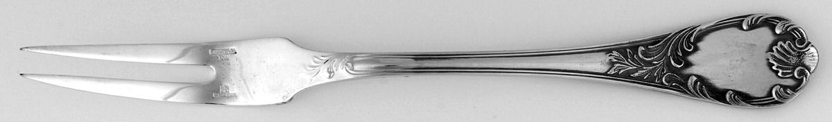 Marly (Silverplate, Satin Handle) Snail Fork by Christofle France-1