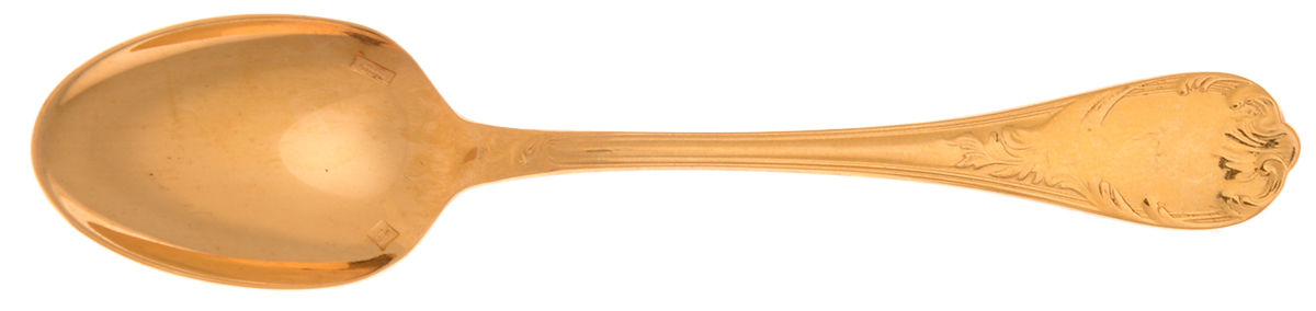 Marly (Gold Electroplate) Demitasse Spoon by Christofle France-1