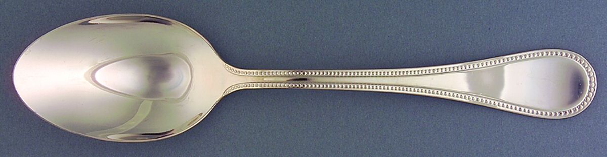 Mimosa (Stainless, Glossy) Solid Serving Spoon by Christofle France-1