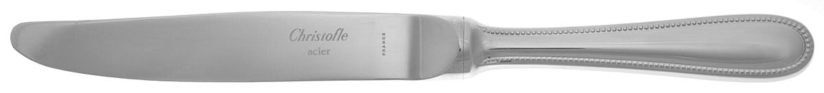 Mimosa (Stainless, Glossy) Dessert Knife with Stainless Blade by Christofle France-1