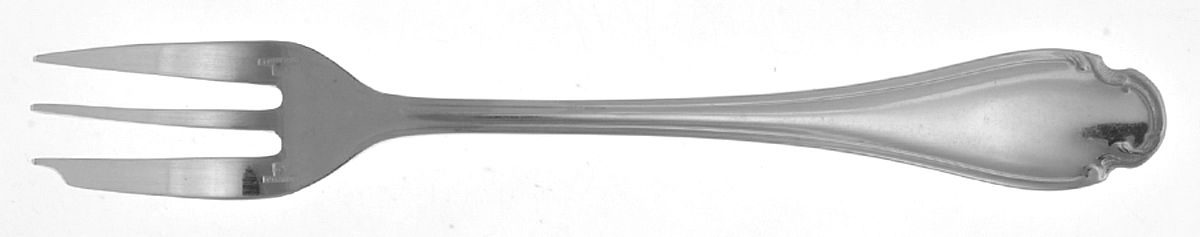 Pompadour (Silverplate) Pastry Fork by Christofle France-1