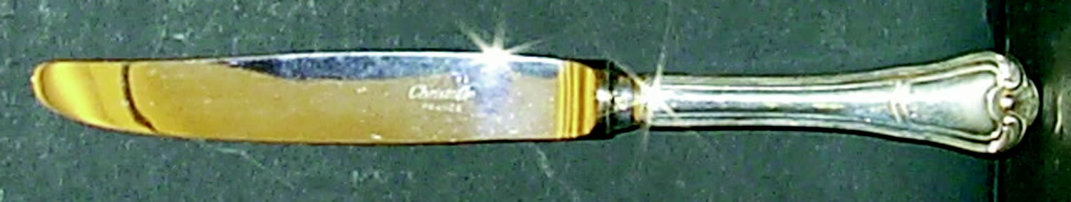 Port Royal (Silverplate) Modern Hollow Knife by Christofle France-1