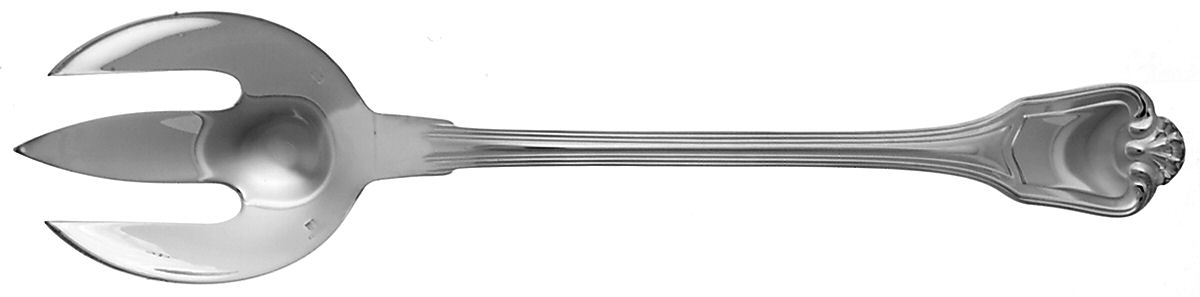 Port Royal (Silverplate) Solid Salad Serving Fork by Christofle France-1